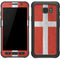 Denmark Flag Distressed Galaxy S7 Active Skin